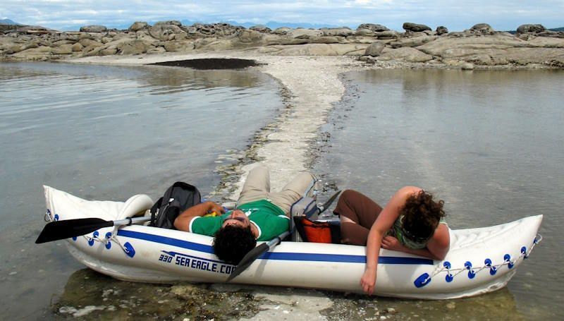 kayak hinchable blanco