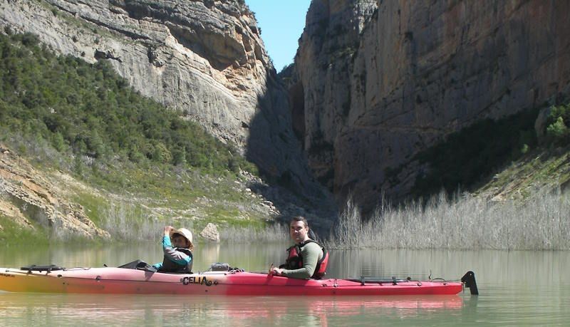 BLOG DE KAYAKING DIARIO DE KAYAK con nuestro kayak doble en Canelles con nuestro kayak doble en Canelles